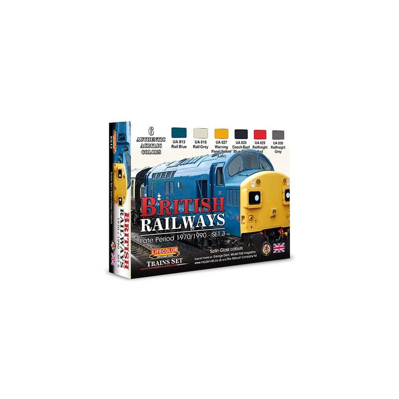 Peinture acrylique British Railways late period 1970/1990 Set 3