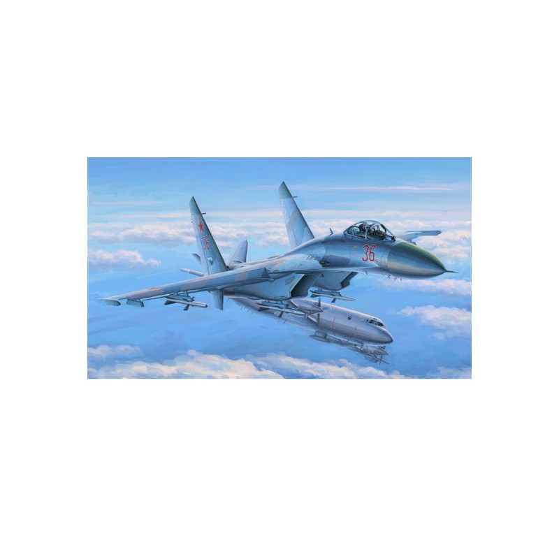 Maquette d'avion en plastique SU-27 Flanker Early 1/48