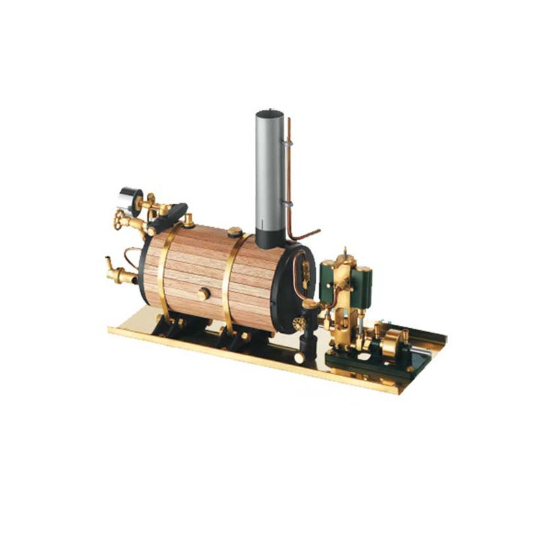 Bateau électrique radiocommandé MACHINE A VAPEUR HORIZONTALE