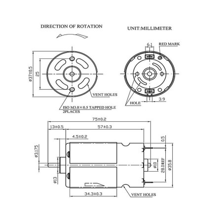 Max Power 600 Motor Radio -gesteuerter Motor | Scientific-MHD