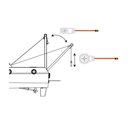 Accessoire pour bateau radiocommandé Kit fonction du palan pour Paula