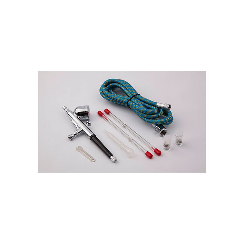Aerographe pour maquette Coffret aérographe double action par gravité Aerographe pour maquette Coffret aérographe double action par gravité