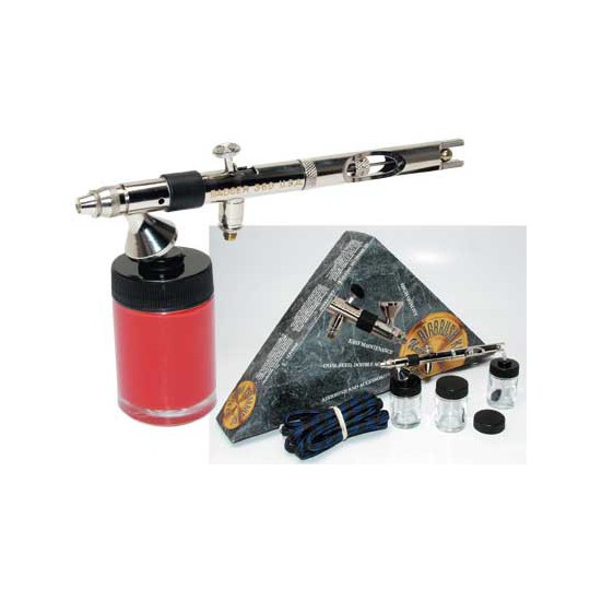 Kit aérographe, mini pistolet à air comprimé 0,35mm 22cc avec réservoir et  flacon