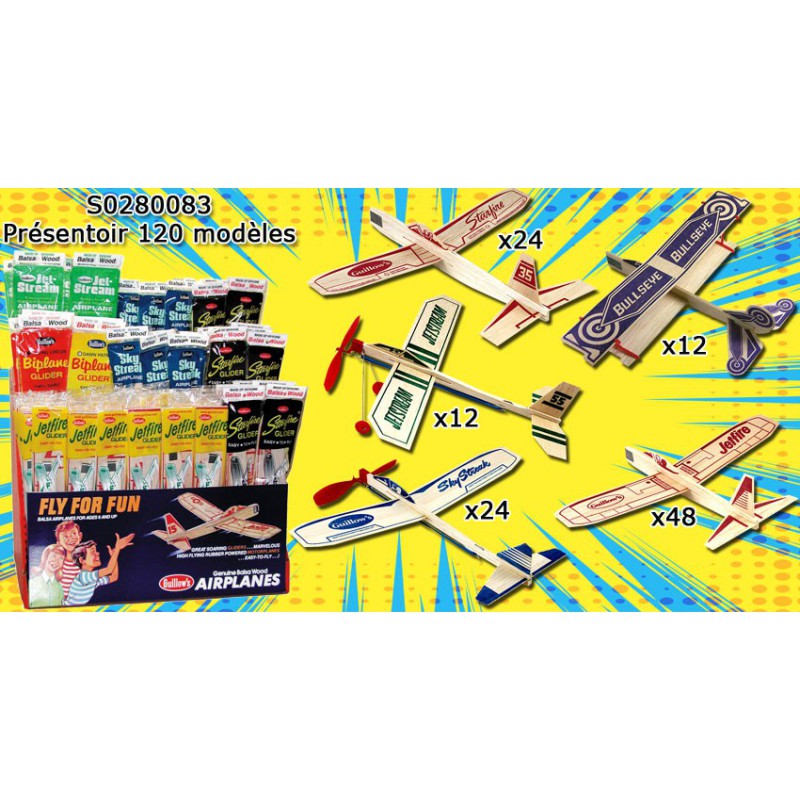 Avion de vol libre radiocommandé Présentoir 120 Planeurs
