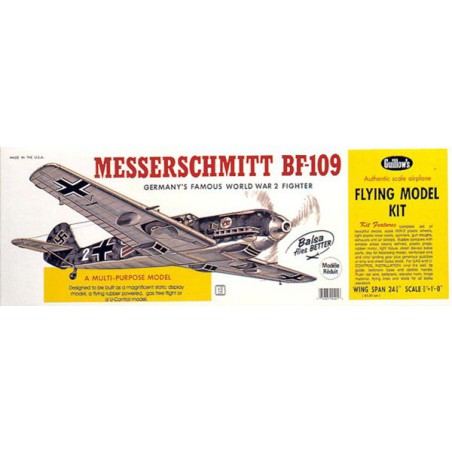 Free-free free flight plane Messerschmitt BF-109 | Scientific-MHD