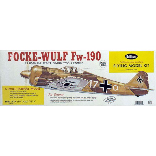 Avion de vol libre radiocommandé FOCKE WULF FW-190 Avion de vol libre radiocommandé FOCKE WULF FW-190