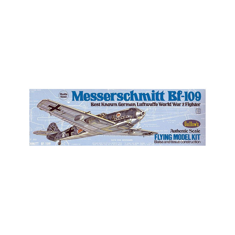 Avion de vol libre radiocommandé MESSERSCHMITT BF-109
