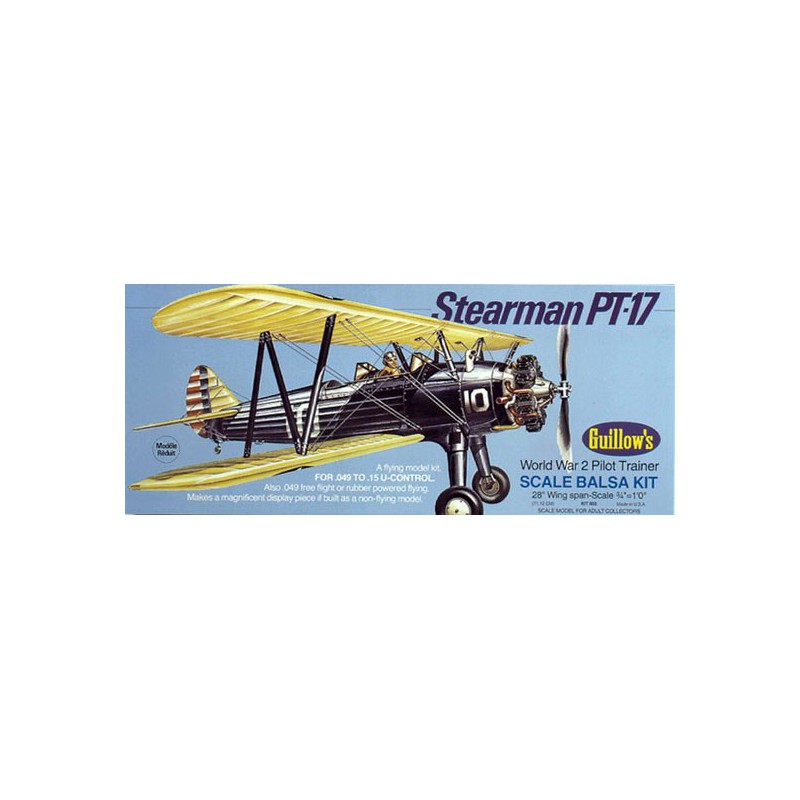Avion de vol libre radiocommandé STEARMAN PT-17
