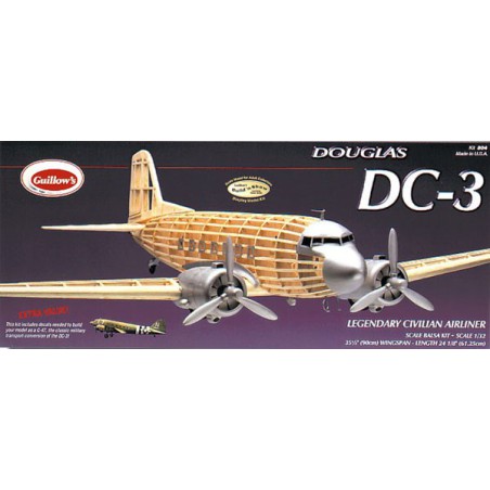 Douglas DC-3 free radio-controlled flight aircraft | Scientific-MHD