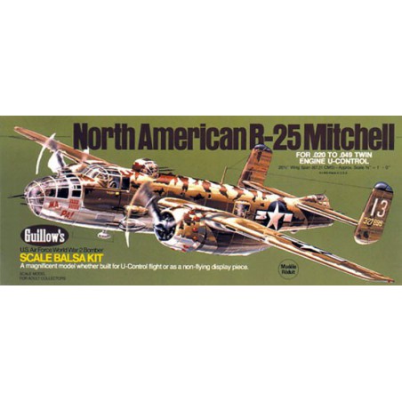 Avion de vol libre radiocommandé B-25 MITCHELL