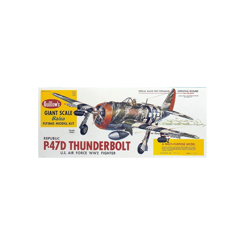 Avion de vol libre radiocommandé P47-D THUNDERBOLT