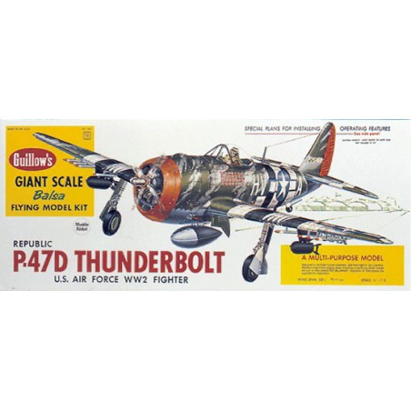 Free radio-free flight plane P47-D Thunderbolt | Scientific-MHD