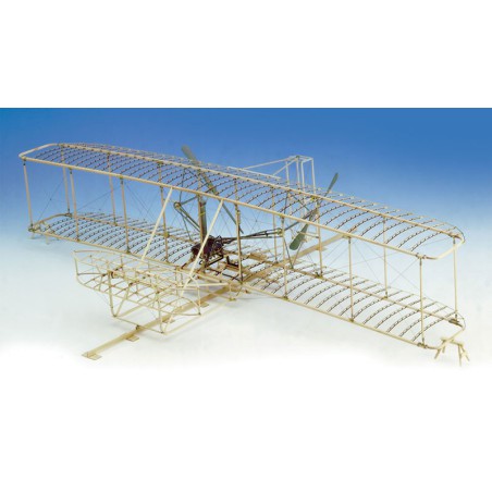 Maquette d'avion en bois WRIGHT FLYER 1/16