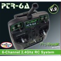 Ensemble pour radiocommande Radio PTR-6A V2 6 voies + accu NIMH