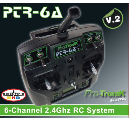 Ensemble pour radiocommande Radio PTR-6A V2 6 voies + accu NIMH