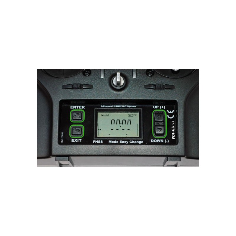 Ensemble pour radiocommande Radio PTR-6A V2 6 voies + accu NIMH Ensemble pour radiocommande Radio PTR-6A V2 6 voies + accu NIMH