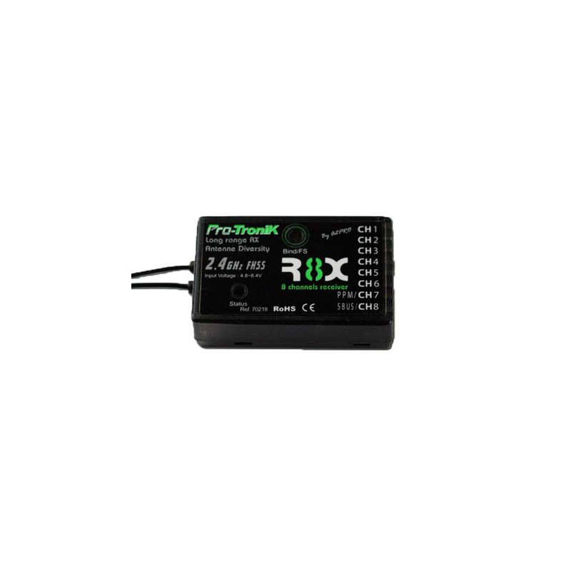 Ensemble pour radiocommande Radio PTR-6A V2 6 voies + accu NIMH Ensemble pour radiocommande Radio PTR-6A V2 6 voies + accu NIMH