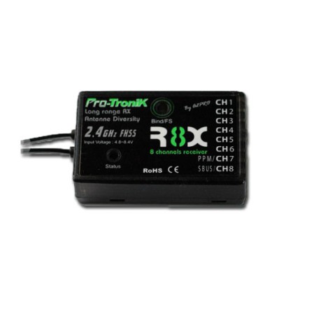 FHSS R8X 8-way pro-Tronik receiver accessory accessory | Scientific-MHD