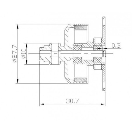 Draft electric motor DM2205 KV1200 engine | Scientific-MHD