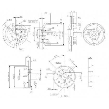 Elektromotor DM4330 KV340 Motor | Scientific-MHD