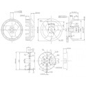 Draft electric motor DM5330 KV200 engine | Scientific-MHD