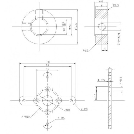 Moteur électrique radiocommandé Moteur DM5330 Kv200