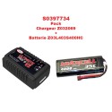 Lipo battery for radio controlled device Combo 2 charger + lipo | Scientific-MHD