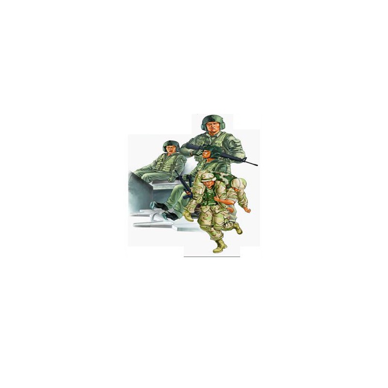 Figurine MODERN US ARMY CH-47D INFANTRY CREW
