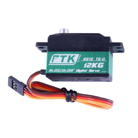 Servos for radio control PTK Servo Digital 8812TG-D 12K | Scientific-MHD