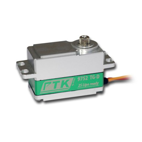 Servos for radio control PTK Servo Low Profile Digital Coreless 9752 TG-D | Scientific-MHD