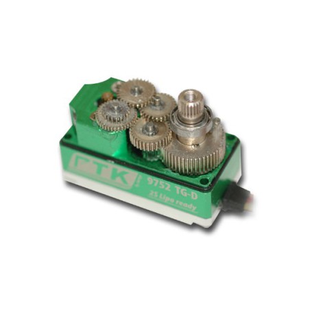 Servos for radio control PTK Servo Low Profile Digital Coreless 9752 TG-D | Scientific-MHD