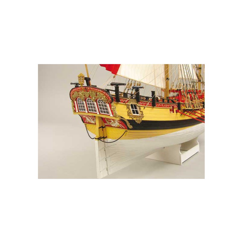 Bateau statique HMS WOLF 1754 éch. 1/72