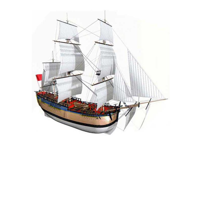 Bateau statique HMS Endeavour 1/50