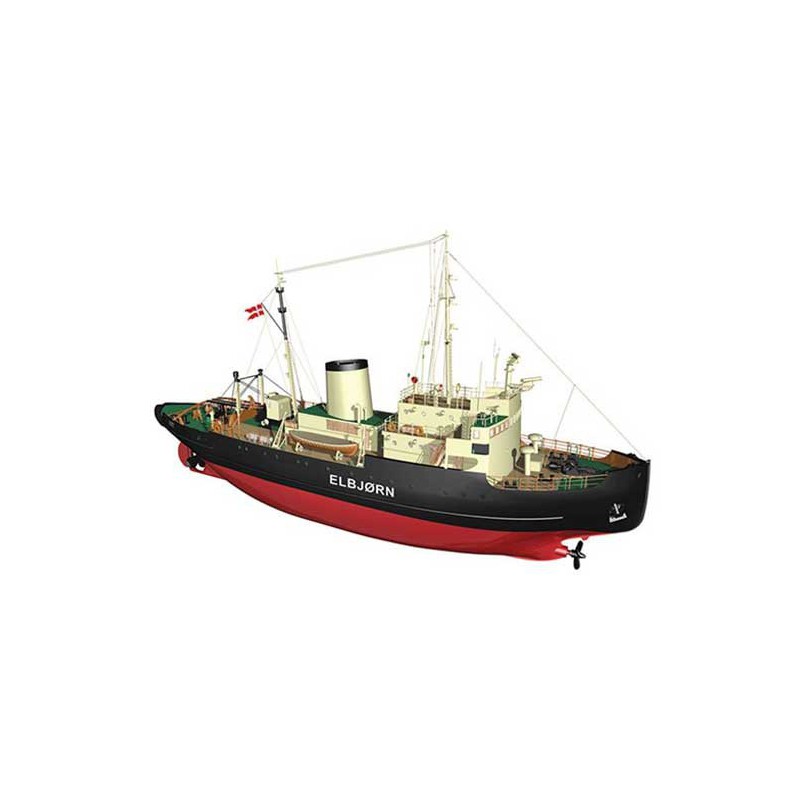 Bateau électrique radiocommandé ELBJORN RC 1/75