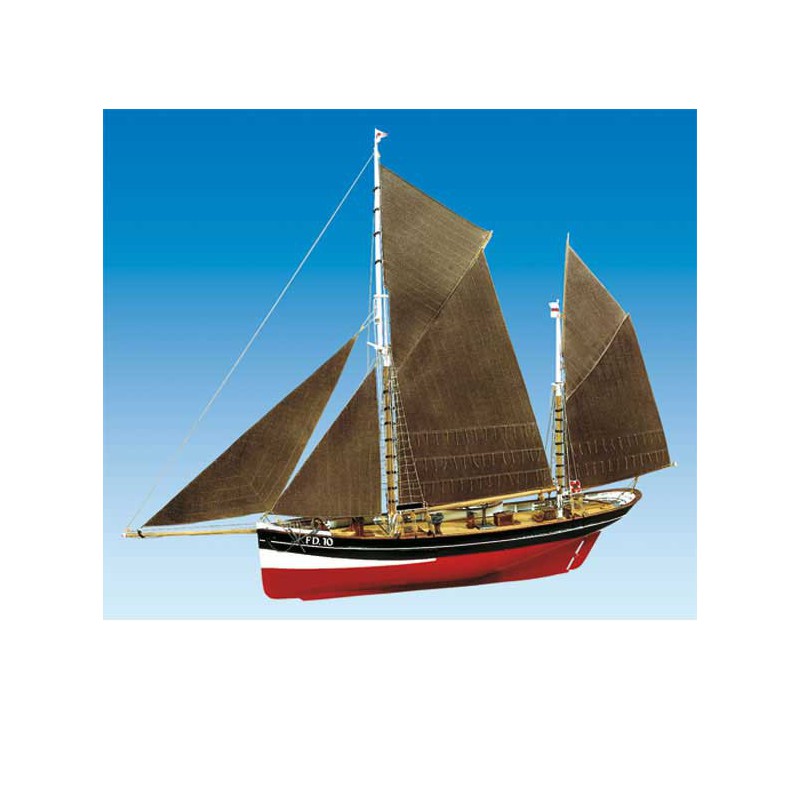 Bateau statique FD10 YAWL 1/50