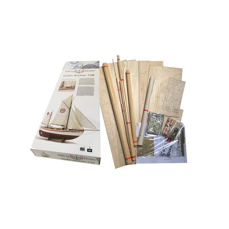 Bateau électrique radiocommandé COLIN ARCHER R/C 1/15