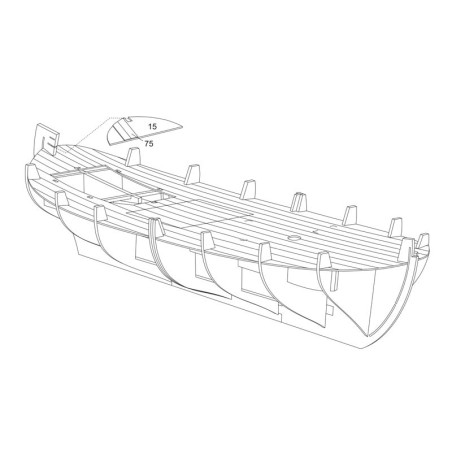 Bateau électrique radiocommandé SVEA Nordic fishing boat 1/15