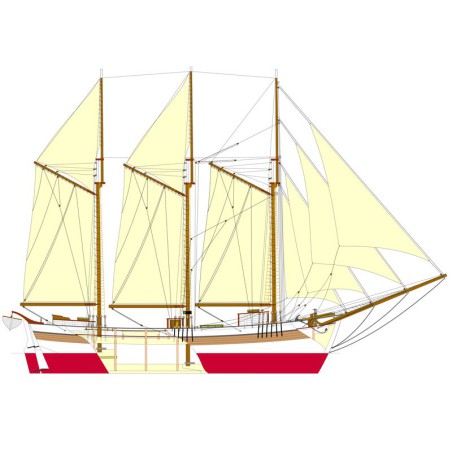 Bateau statique VEGA Sailing Ship 1/35