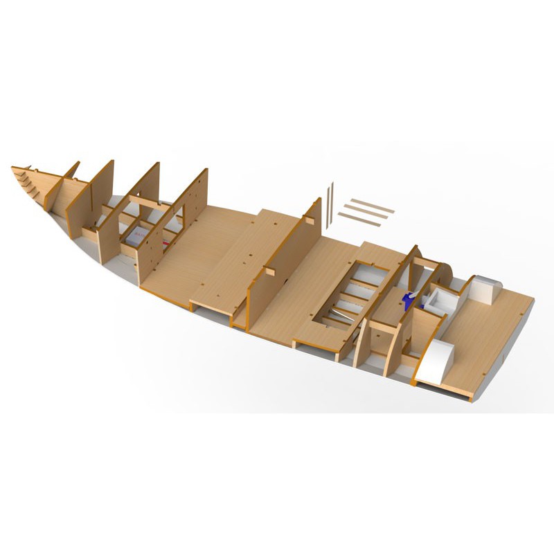 Bateau électrique radiocommandé KUBRA R/C 1/10 Bateau électrique radiocommandé KUBRA R/C 1/10