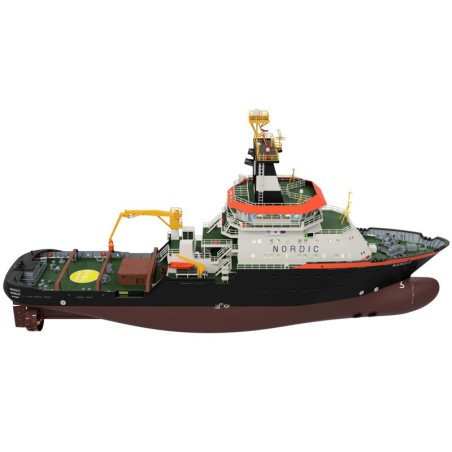 Bateau électrique radiocommandé NORDIC TUG BOAT 1/72