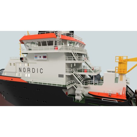 Bateau électrique radiocommandé NORDIC TUG BOAT 1/72