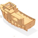 Bateau électrique radiocommandé JEANETT Nordic Fishing boat 1/25