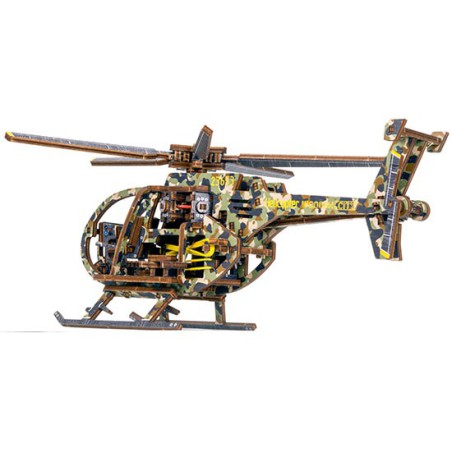 Puzzle 3D mécanique intermédiaire pour maquette Hélicoptère édition limitée