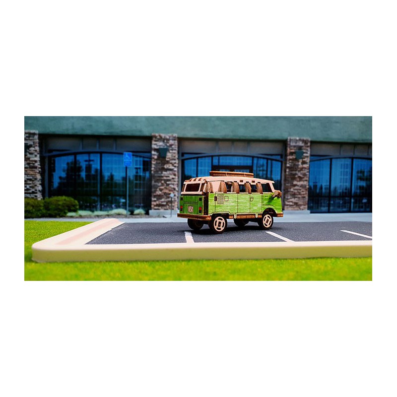 Puzzle 3D mécanique facile pour maquette Bus Retro Superfast Puzzle 3D mécanique facile pour maquette Bus Retro Superfast