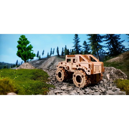 Einfaches mechanisches 3D -Puzzle für Monster Truck 2 Superfast Modell | Scientific-MHD