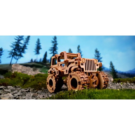 Einfach mechanisches 3D -Puzzle für Monster Truck 1 Superschnelles Modell | Scientific-MHD