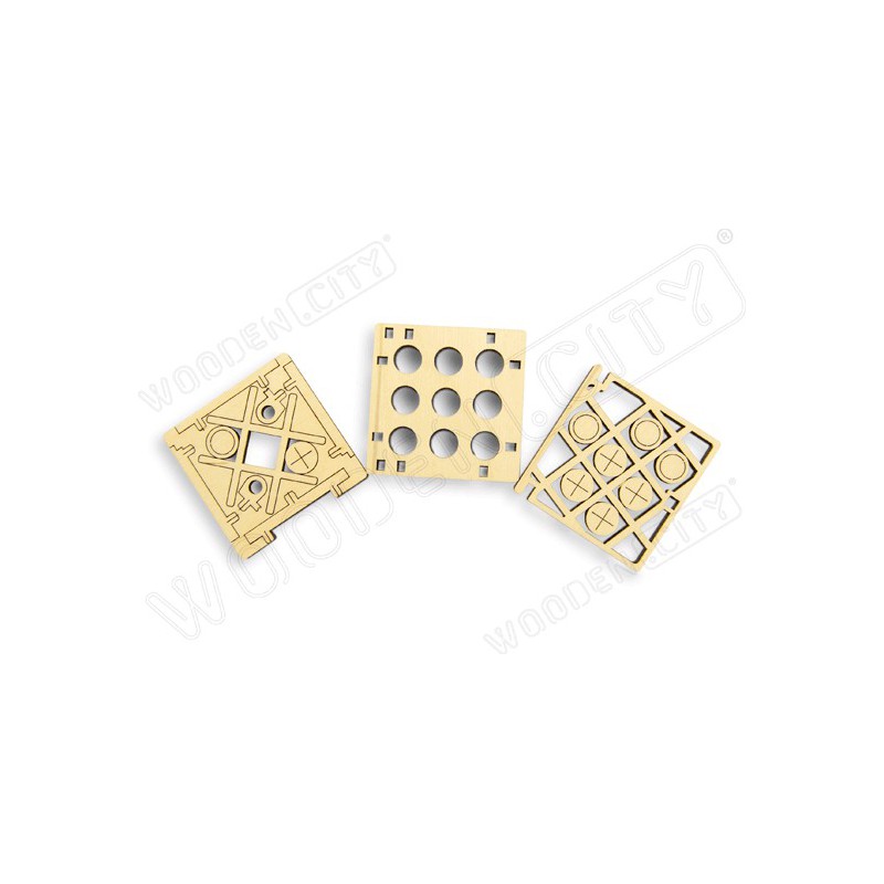 Puzzle 3D mécanique facile pour maquette Petit Jeu Tic Tac Toe N°2
