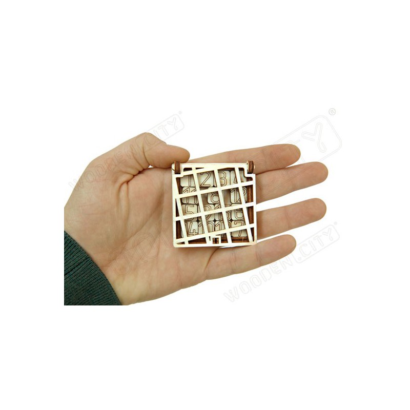 Puzzle 3D mécanique facile pour maquette Jeu de plateau Casse Tête QI  (Quinze) - Scientific-MHD