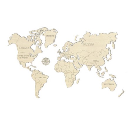 Einfach mechanisches 3D -Puzzle für die Karte der Weltkarte m | Scientific-MHD