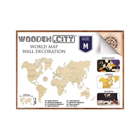 Easy mechanical 3D puzzle for Map of the World Map M | Scientific-MHD